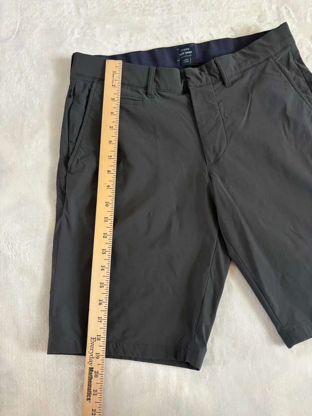 J. Crew Tech Short Re-Imagined Charcoal Gray Classic Summer Golf Mens Size 30